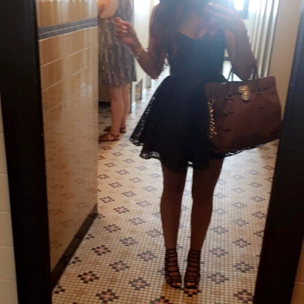 Bebe Black Cutout Dress